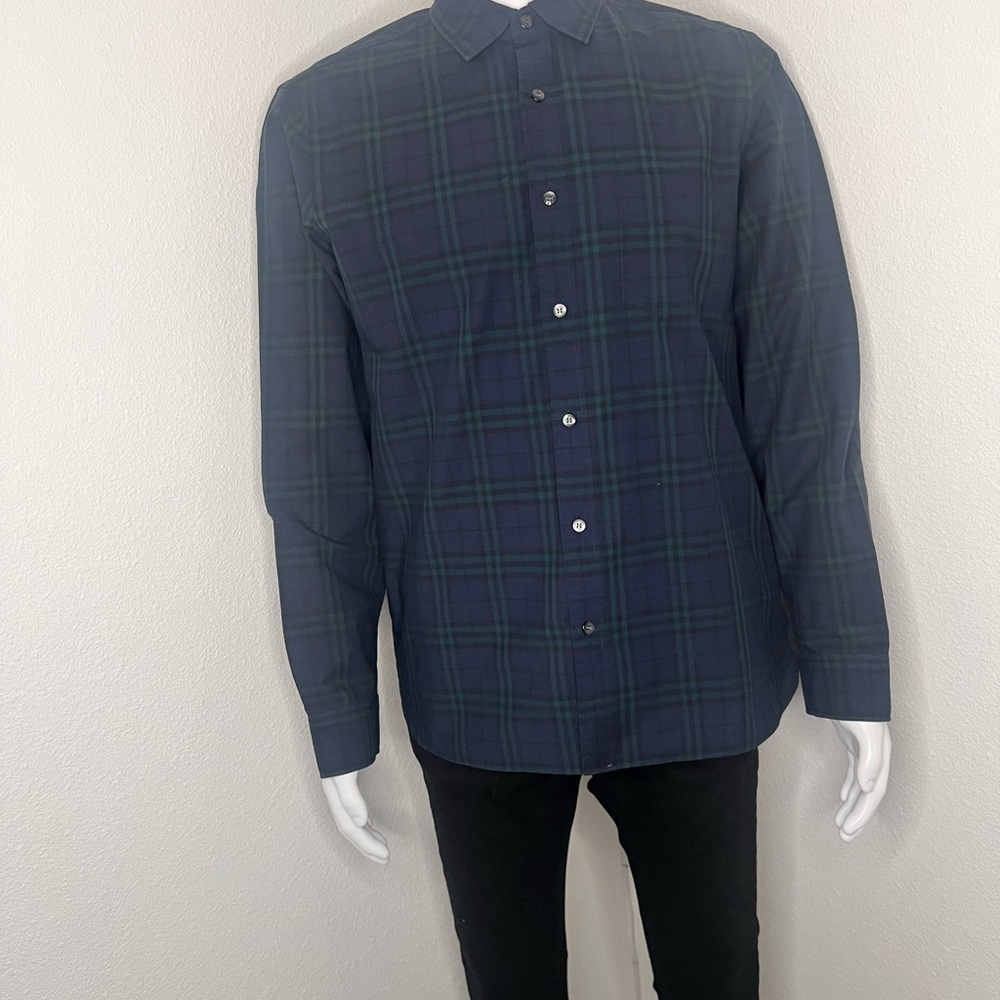 Authentic  Burberry Blue Casual Button Down Shirt